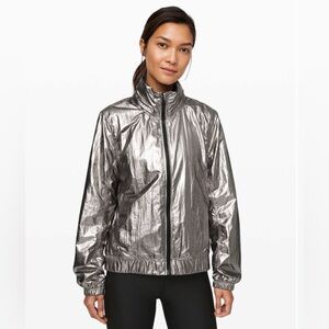 Lululemon Get Stellar Jacket Windproof & Water Repelent in Titanium Foil